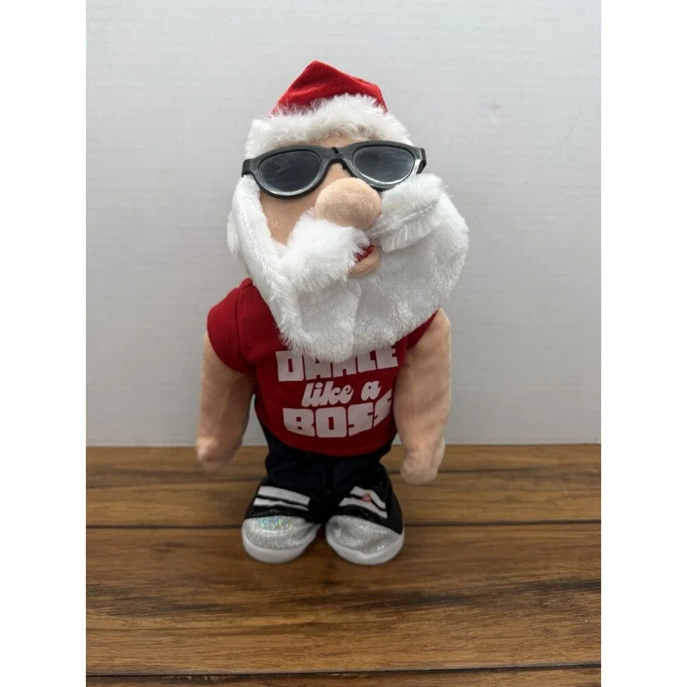 Gemmy Animated Dancing Singing Santa Dance Like A Boss Christmas Plush